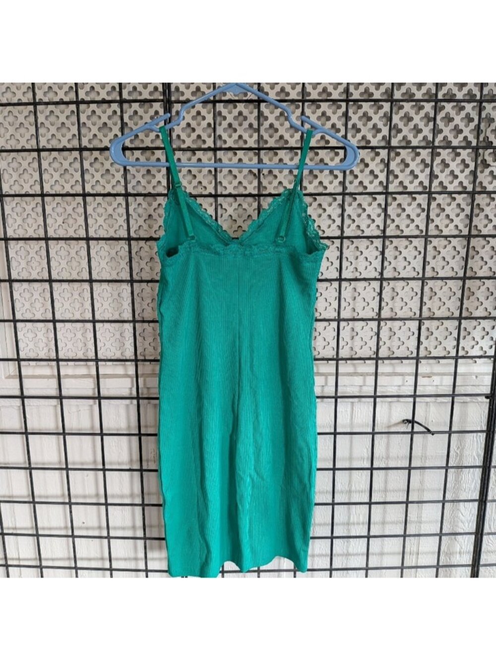 New Women's M Green Cami Mini Dress - Picture 2 of 2